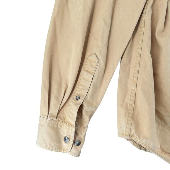 Guide Series Men's Button Down Heavy Yellow Shirt Hunting Fishing Gorpcore M - Picture 7 of 8